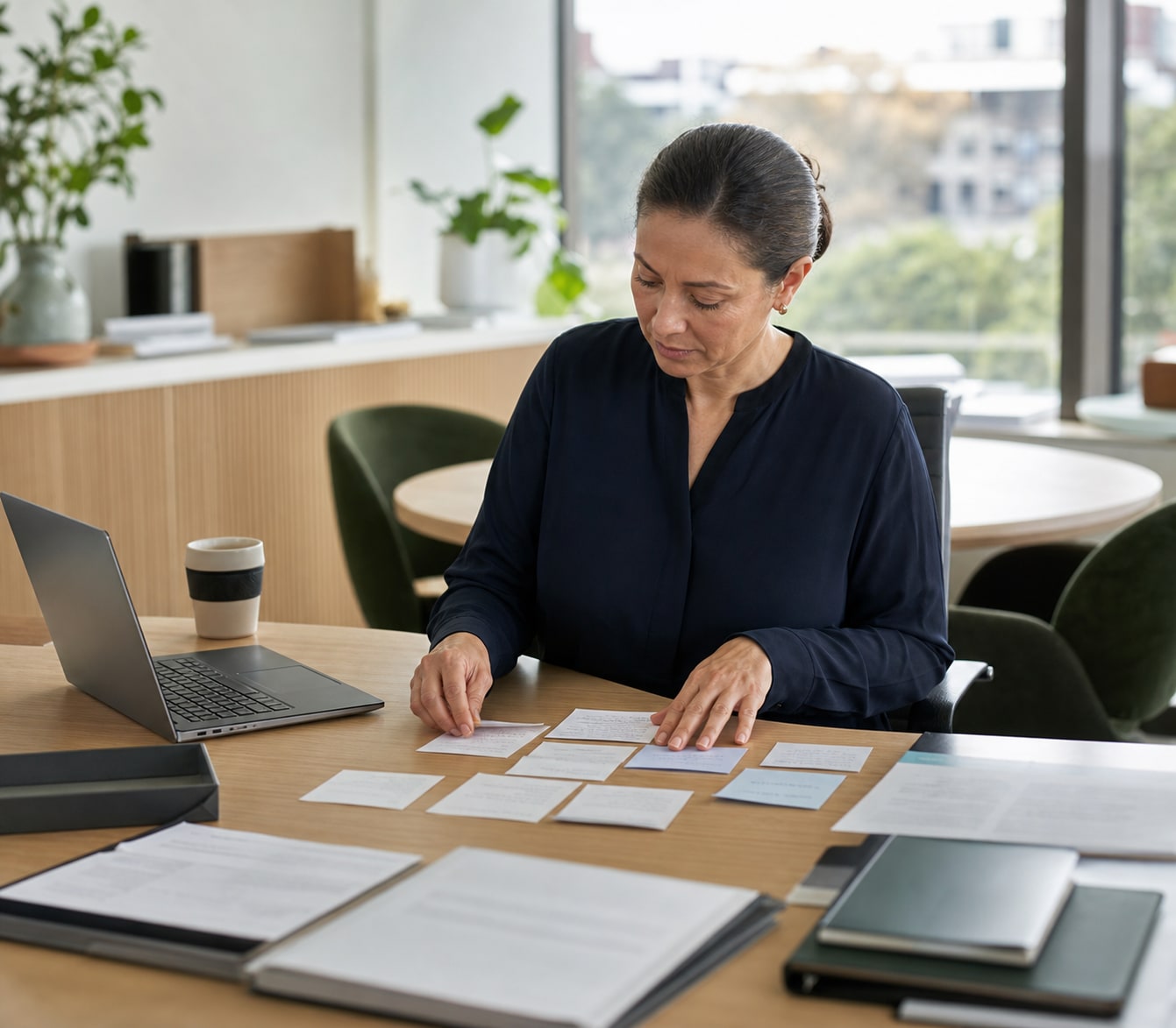 Public-sector professional arranging evidence into a coherent statement of claims.