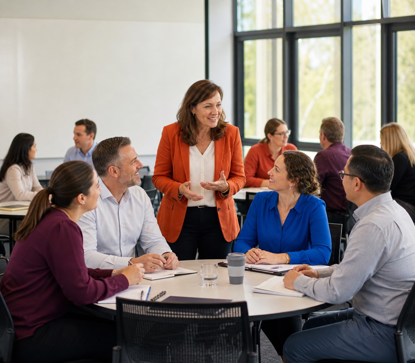 Australian professionals participating in a tailored learning session.
